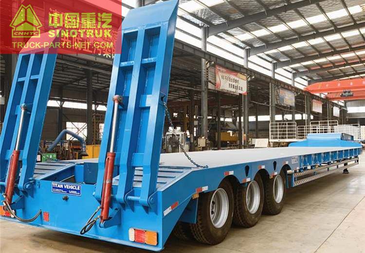 80 Tons Low Bed Semi Trailer