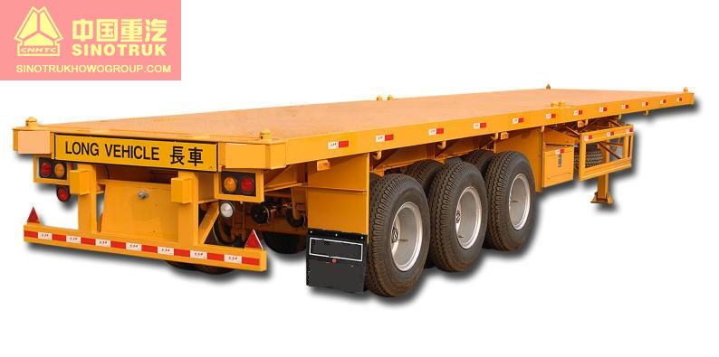3 Axle Flatbed Container Semi-trailer