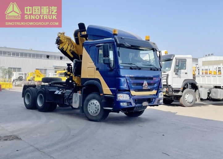 6×4 Howo tractor mounted crane truck price in africa