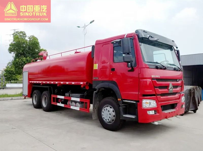 HOWO 6x4 371hp 20CBM 20T Fire Water Tank Truck 20000L 20tons Fire Sprinkler Truck-