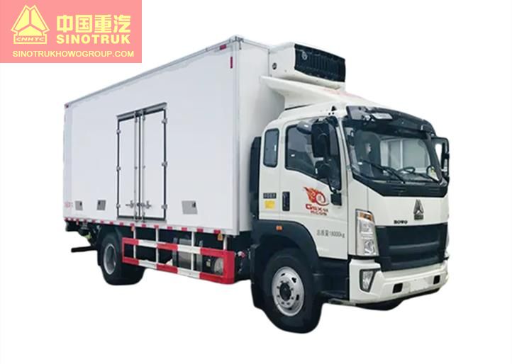 Sinotruk Howo 10 Tons Frozen Food Refrigerator Truck Transport Vehicle With Tail Lift