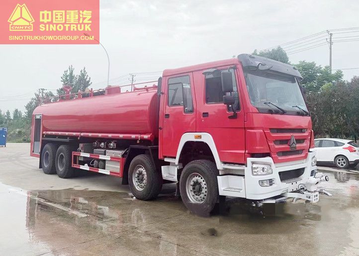 HOWO 6x4 25CBM 25T Fire Water Tank Truck 25000L 25tons Fire Sprinkler Truck