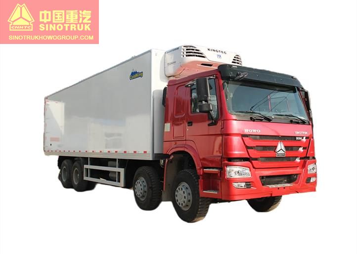 9.6m Reefer Truck Sinotruck Howo 336Hp Heavy Duty Chassis Refrigerated Truck