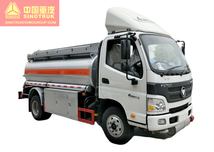 Foton 4 m³ Fuel Tank Truck Oil tanker Truck For Sale