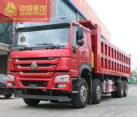 product name 371hp Sinotruk 8x4 40 Ton Howo Tipper Truck