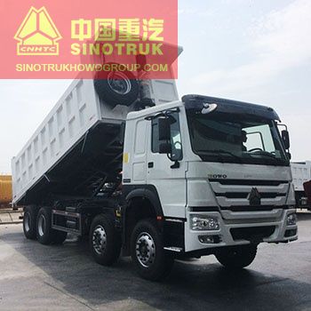 product name 371hp Sinotruk 8x4 40 Ton Howo Tipper Truck 12 Wheeler