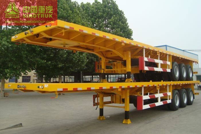 product name 40ft 3 Axles Flatbed Semi Trailer